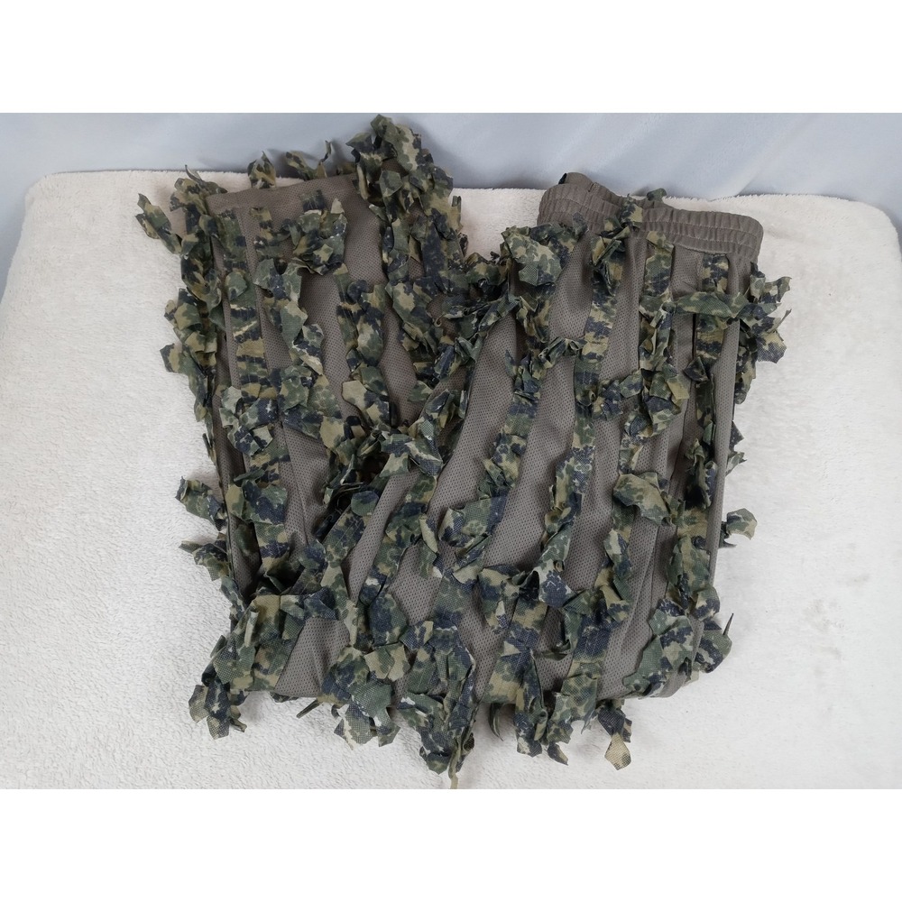 3D Leafy Camo Pants Mens‎ XL Ghillie Suit Hunting Mad Dog Gear Mesh Camouflage